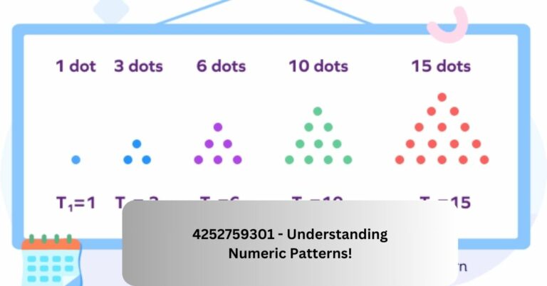 4252759301 – Understanding Numeric Patterns!